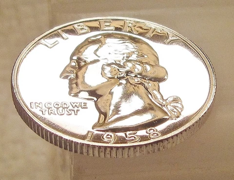1958  Gem Proof Quarter 90% SILVER EYE CANDY Blazing Mirrored Surfaces #721 ~ 28 Cover