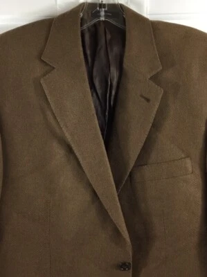 Abrigo deportivo Michael Kors para hombre 40R marrón pelo camel chaqueta de 2 botones Foto 1 de 4