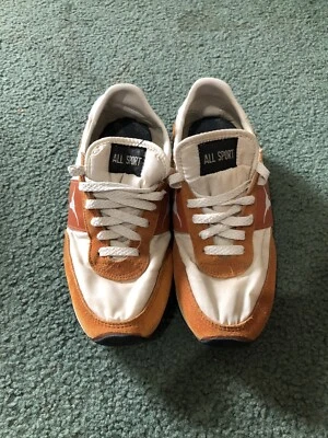 Vintage 80s Texas Longhorns Shoes Sneakers Size ? Suede Nylon NCAA Running Track - Image 1 of 4