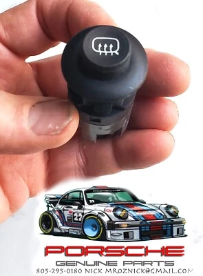 Interruptor descongelador espejo puerta Porsche 911 Carrera Cabriolet (1984-1989) OEM Foto 1 de 4