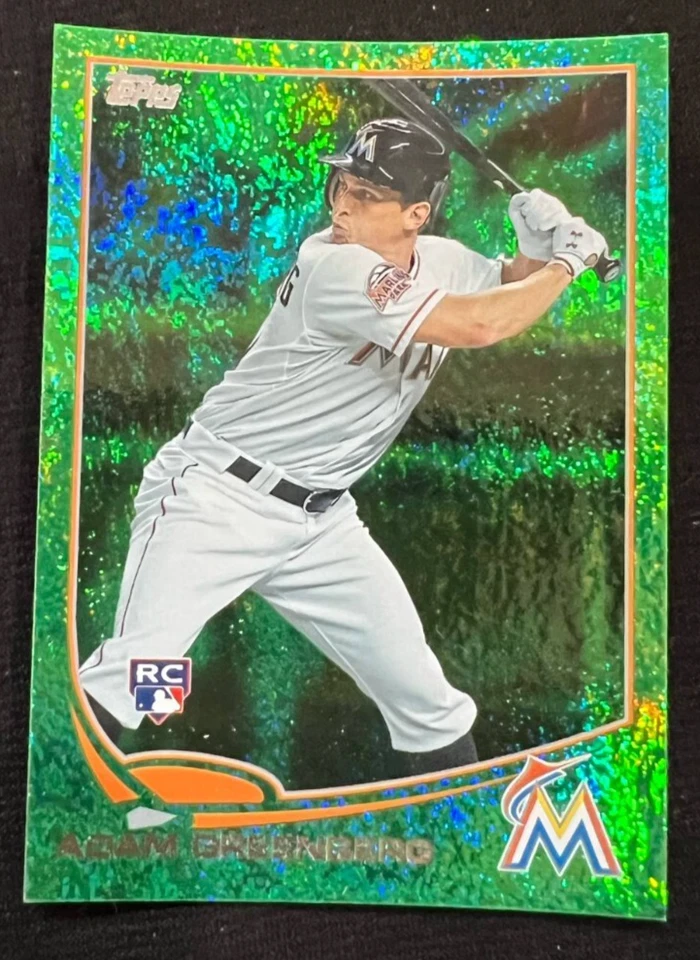 ADAM GREENBERG Florida Marlins 2013 Topps Emerald Parallel #253 Rookie Card RC - Image 1 of 1
