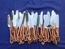 New listing
50 Gourmet Settings Scroll / Treble Clef Butter Knives, Silverware Flatware