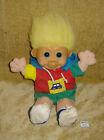Vintage Large Russ Soft Plush Toy Troll With Shorts Hoodie & Trainers 34Cm Tall