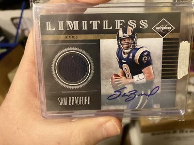 Sam Bradford Panini Limitless GU Patch Auto Rams - Image 1 of 2