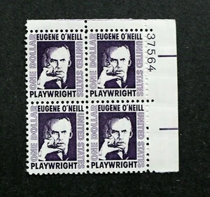 U.S. Scott #1294 Plate Block, $1 Eugene O'Neill, MNH/OG/FVF - Picture 1 of 2