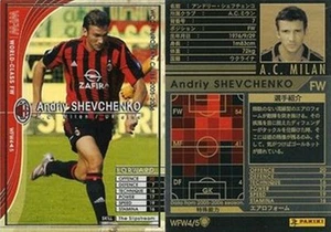 Tarjeta rara de la WCCF WFW ""Andriy Shevchenko"" A.C. Milán 2005 -2006 versión japonesa - Imagen 1 de 1