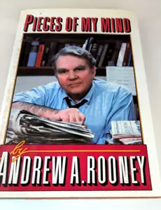 Pieces of my mind Andrew A Rooney Hardcover, Dustjacket, First Ed 1984 T-28 - Imagen 1 de 2