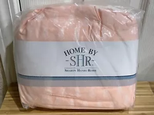 New Home by SHR 4 Piece Sheet Set TWIN SIZE Cotton Contrast Paisley Blush Pink - Picture 1 of 2