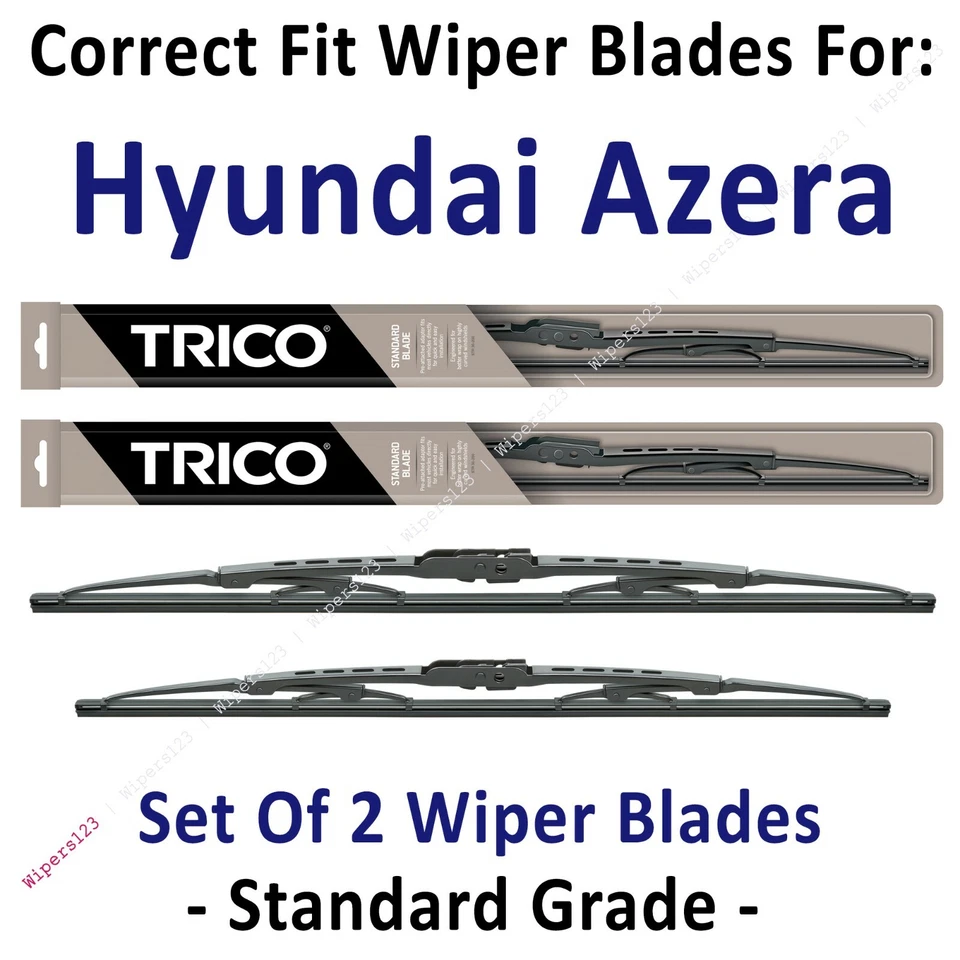 Paquete de 2 limpiaparabrisas estándar - apto para Hyundai Azera 2012+ - 30260/180 Foto 1 de 1