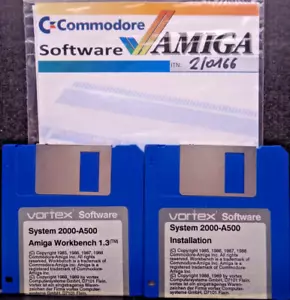 COMMODORE AMIGA -- SYSTEM 2000-A500 INSTALLATION & WORKBENCH 1.3 (VORTEX) - Bild 1 von 2