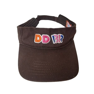 Dunkin Donuts Baskin Robbins DD BR Visor Hat Brown one size fits all Adjustable - Picture 1 of 2