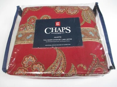 Juego de funda nórdica Ralph Lauren Chaps JULIETTE 3 piezas rojo cachemir floral - Completo/Reina Foto 1 de 4