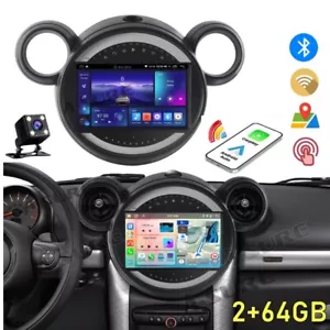 64GB Android 14 Radio Carplay GPS for BMW Mini Cooper Countryman R56 R60 2011-16 - Picture 1 of 14