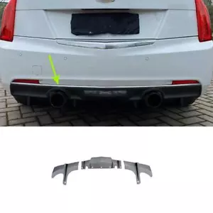 Primer Black Rear Bumper Diffuser Spoiler Bodykit For Cadillac ATS-V 2013-2019 - Picture 1 of 4