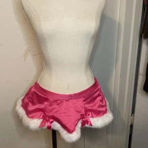 Victoria's Secret Sexy Little Things Pink Santa Mini Skirt Christmas  One Size - Picture 1 of 7