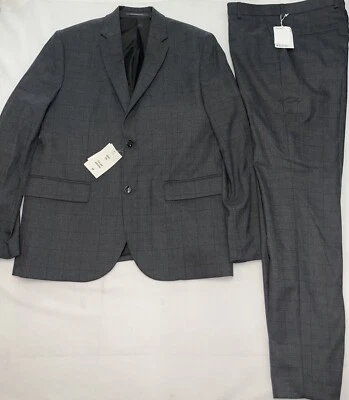 TRAJE H&M Gris Calce Ajustado (Chaqueta Talla 46R) (Pantalones Talla 34R)... Foto 1 de 4