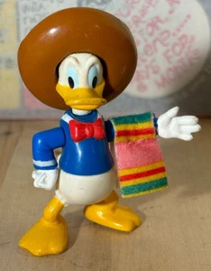Donald Duck PVC Toy, Mexican Figure With Sombrero 3” The Three Caballeros - Picture 1 of 6
