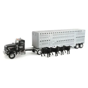 1:16 Big Farm Peterbilt Model 367 with Livestock Trailer - Picture 1 of 2