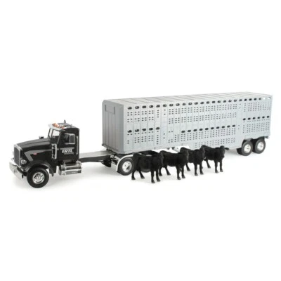 1:16 Big Farm Peterbilt Model 367 with Livestock Trailer - Image 1 of 2
