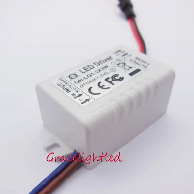 1pcs 1-2x3W 6W 600mA LED Driver Transformers for 1-2pcs 3W driver 110v 230v AC - Image 1 of 3