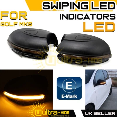 2x Dynamic Sequential Mirror Turn LED Indicator VW Golf MK6 R20 GTD TDI GTI M2 - Image 1 of 4