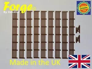 New 10 Pack Brown Fencing Railings OO HO Gauge 1:76 Scale Models Train Railway - Picture 1 of 12