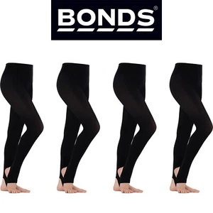 4 Pack Bonds Stirrup Tights Womens Stockings Pantyhose 100 Denier Black HXKC1N - Picture 1 of 6