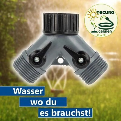 BEVO Hydro-Fit 3-Wege Verteiler 3/4 Zoll PVC-U Grau