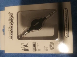 Audiopipe AIQR35353 3ft Retractable 3.5 to 3.5 Jack Plug Audio Cable - Picture 1 of 5