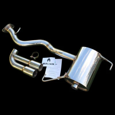MALIAN EXHAUSTS Caja trasera de escape BMW Serie 3 E90 o E92 325i, 330i Performance + puntas dobles
