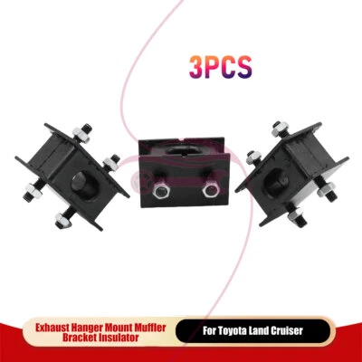 3PCS For Toyota Land Cruiser FJ60 FJ80 BJ60 HJ60 Exhaust Hanger Muffler Bracket - Image 1 of 4