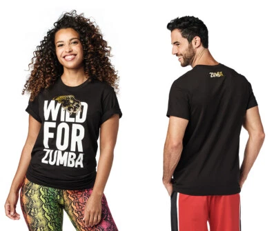 Camiseta Unisex Zumba Wild For Zumba - Negra talla XS/S, M/L, XL/XXL ~ ¡Envío Gratis! Foto 1 de 2