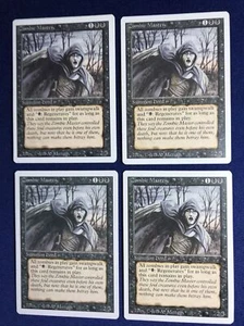 MTG xFour Revised Zombie Master Rare lp  1994 English release - Picture 1 of 10