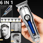 Professional Mens Hair Clippers Machine Cordless Beard Electric Shaver Trimmer