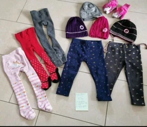 Kleiderpaket 92/3 * 10 Teile * Gr.92 * WINTER * Mädchen * Strumpfhosen, LEGGINGS - Bild 1 von 9