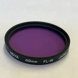 FILTRO HOYA 49mm FL- W Japón Como Nuevo De Colección - Imagen 1 de 3