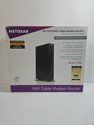 NETGEAR C6300-100NAR Wi-Fi Cable Modem Router  - Image 1 of 3
