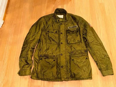 CHAQUETA MILITAR DENIM & SUPPLY RALPH LAUREN VERDE TALLA GRANDE USADA L Foto 1 de 4