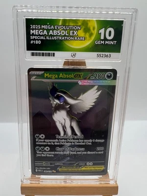 Pokemon Mega Evolutions - 180/132 Mega Absol ex - ACE 10 (Perfect Subgrades) - Image 1 of 3