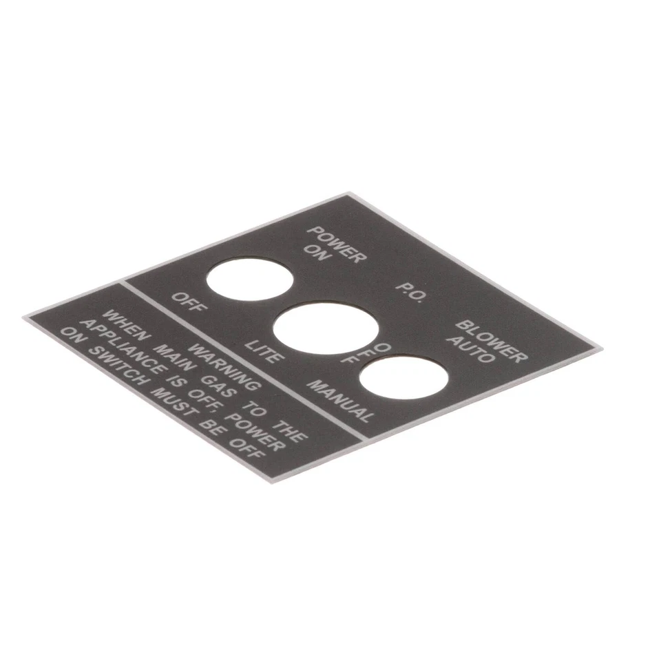 ETIQUETA, INTERRUPTOR DE CONTROL, JBR (W 3000012008 - Repuesto Original OEM Foto 1 de 1