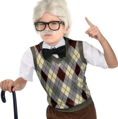 Argyle жилет старик клетку костюм самостоятельно карнавальный костюм вверх Хэллоуин детский костюм - Изображение 1 из 4