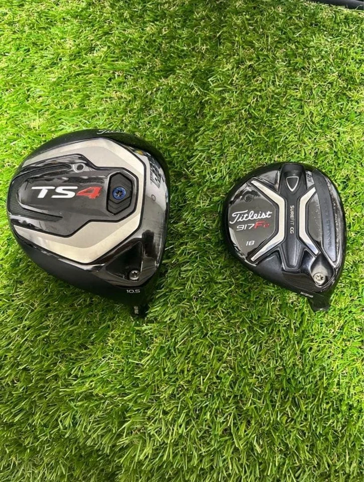 Titleist TS4 10.5° Driver & 917F2 18° Fairway Wood Head Only - Image 1 of 4