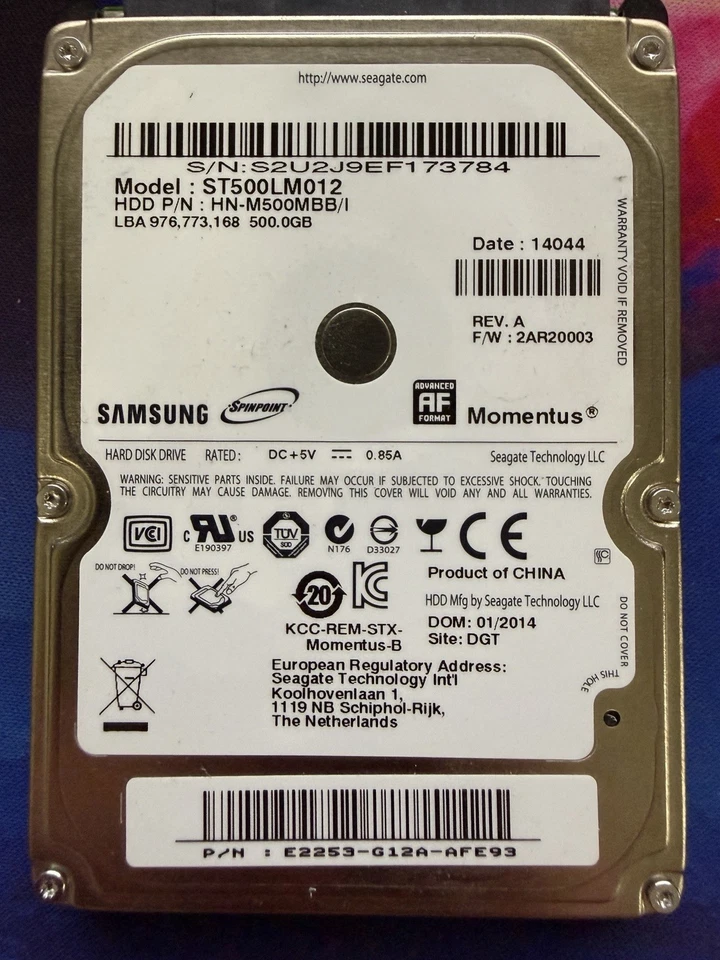 Microsoft Xbox One Original Samsung Internal 500gb Hard Drive Replacement Part - Image 1 of 1