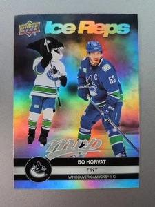 2023-24 Upper Deck MVP Hockey Ice Reps Bo Horvat/Fin IR-23 Vancouver Canucks NM - Picture 1 of 2