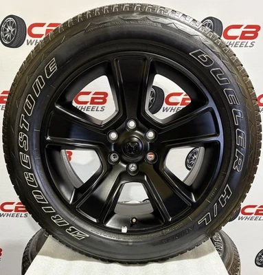 Ram 1500 20” OEM Matte Black Takeoff Wheels and Tires - Image 1 of 4