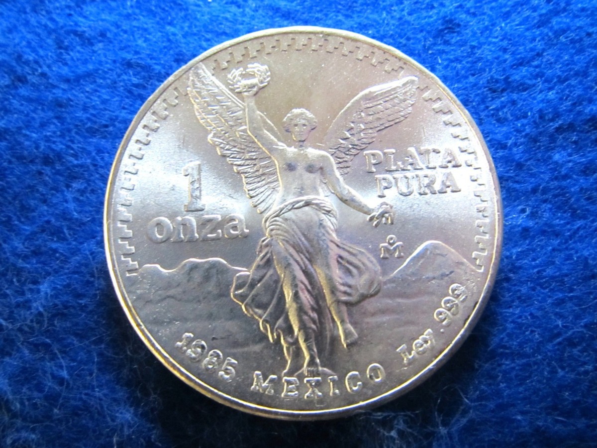 メキシコ 1オンザ 1985年 銀貨 da2113 メキシコ 1オンザ 1985年 銀貨 da2113 - メルカリ
