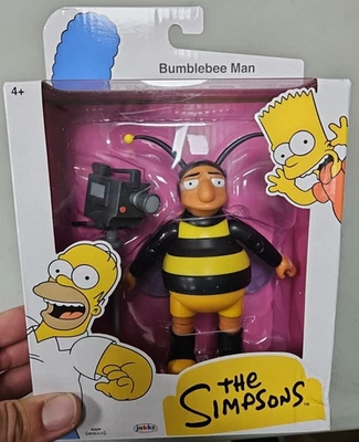 辛普森一家大黄蜂人 5 英寸可动人偶 Jakks Pacific 全新 免运费 — 第 1/4 张图片