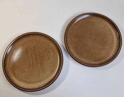 Teller Keramik Braun/Beige Speiseteller Laufglasur Ton Handgefertigt Set - Bild 1 von 4