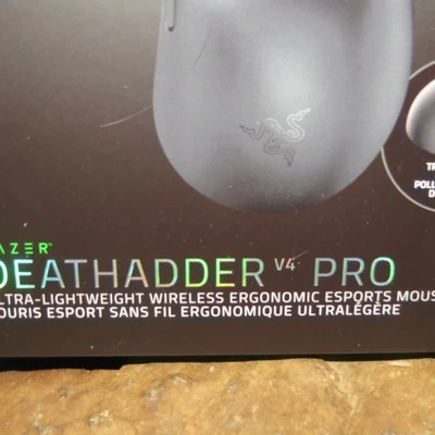 Ratón inalámbrico para juegos de deportes electrónicos ergonómico ligero Razer DeathAdder V4 Pro Foto 1 de 3