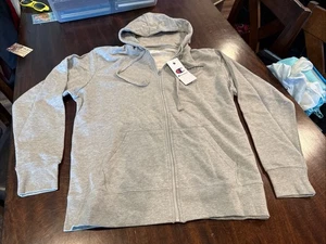 Champion Men s Full-zip Fleece Hoodie Jacket - L - Gray/Oxford Heather - Picture 1 of 5